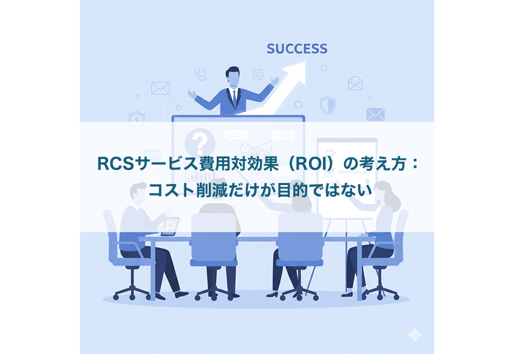 RCSサービス費用対効果(ROI)の考え方:コスト削減だけが目的ではない